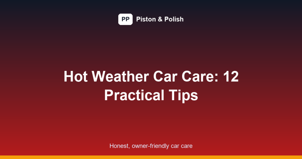 car care in hot weather featured image