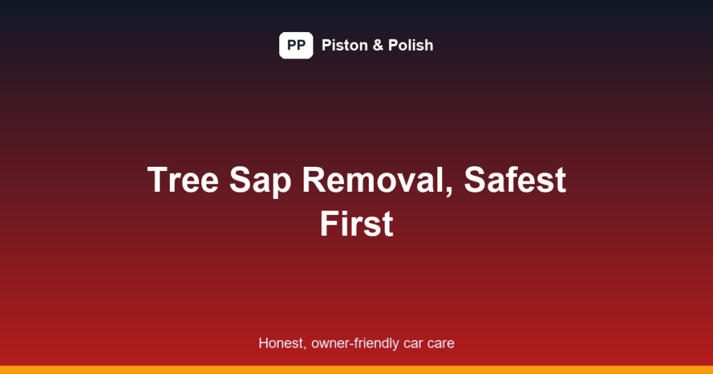 remove tree sap from car paint featured image